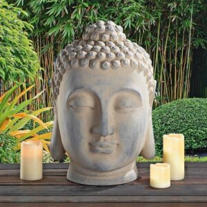 Design Toscano FU82264 14 Inch Spiritual Meditation Buddha Head Statue