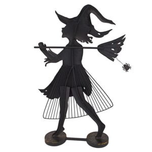 Design Toscano FU82955 20 1/2 Inch Bewitched Blaise Metal Witch Silhouette Statue