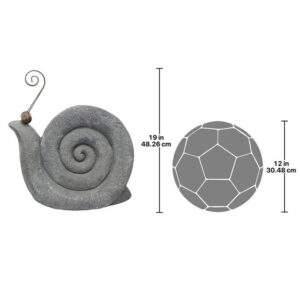 Design Toscano FU83891 18 1/2 Inch At a Snails Pace Statue Large