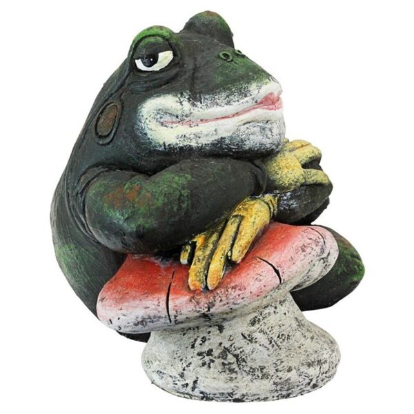 Design Toscano FU84289 29 Inch Bert the Flirtatious Frog Garden Statue