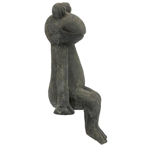 Design Toscano FU84536 9 Inch Take a Toad Off Sitting Frog Statue