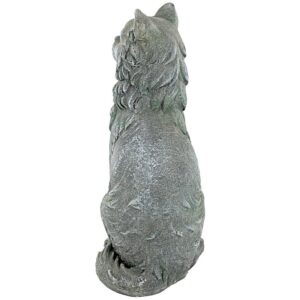 Design Toscano FU84643 12 Inch King Olav V Norwegian Forest Cat Statue