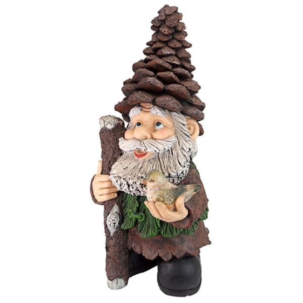 Design Toscano FU84845 14 1/2 Inch Pinecone Percy Woodland Gnome Statue