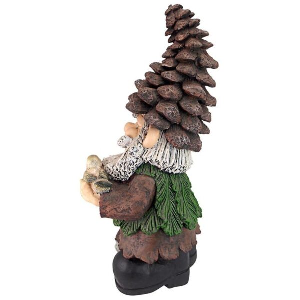 Design Toscano FU84845 14 1/2 Inch Pinecone Percy Woodland Gnome Statue