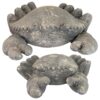 Design Toscano FU91348 13 1/2 Inch Cantankerous Stone Crab Statues, Set of Two