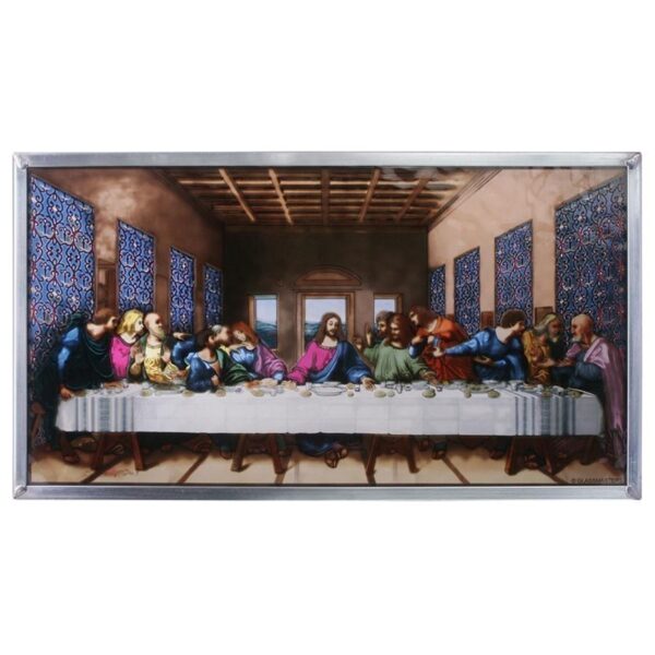 Design Toscano GM1019 15 Inch Da Vincis Last Supper Art Glass