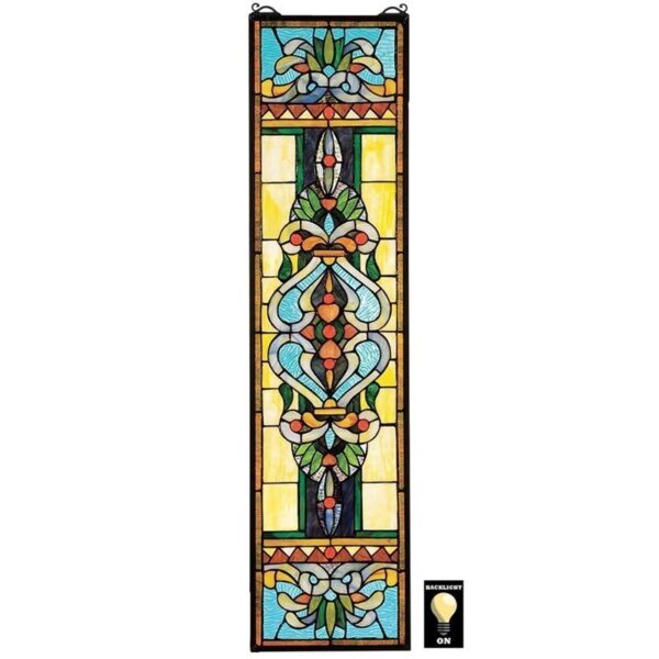 Design Toscano HD463 9 Inch Blackstone Hall Stained Glass Window