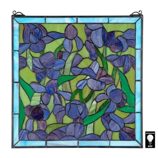 Design Toscano HD575 17 Inch Van Gogh Iris Window