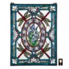 Design Toscano HD585 19 Inch Dragonfly Floral Window