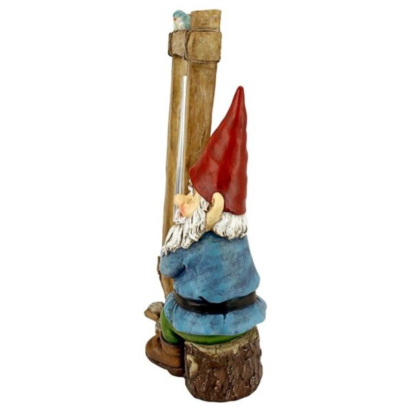 Design Toscano HF5152401 10 Inch Ringing His Chimes Garden Gnome Statue