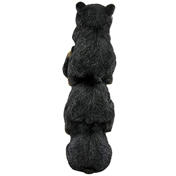 Design Toscano HT142927 3 1/2 Inch Speak Hear See No Evil Stacked Black Bears