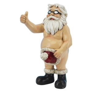 Design Toscano HT685320 4 Inch Santa Unwrapped Statue