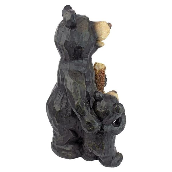 Design Toscano JE228500 9 1/2 Inch Forest Bear Pair - Black