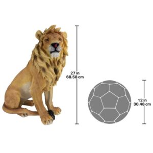 Design Toscano JE43201 21 Inch King of Beasts Lion