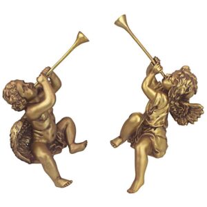 Design Toscano JE930801 7 Inch Trumpeting Angels, Set of 2