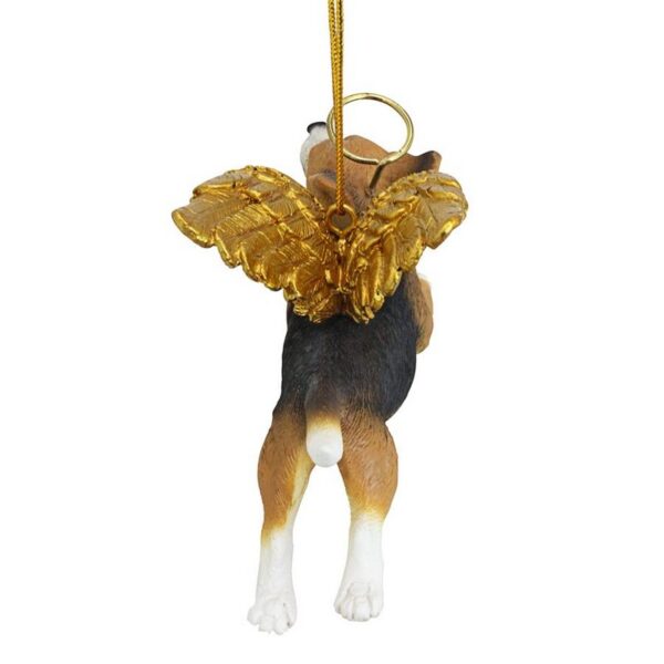 Design Toscano JH170713 4 Inch Honor The Pooch Beagle Holiday Dog Angel Ornament