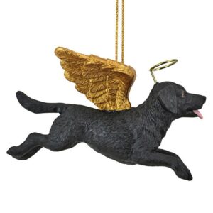 Design Toscano JH170714 3 1/2 Inch Honor The Pooch Black Lab Holiday Dog Angel Ornament