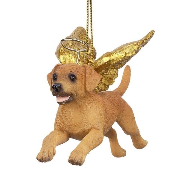 Design Toscano JH170721 4 Inch Angel Golden Retriever Ornament