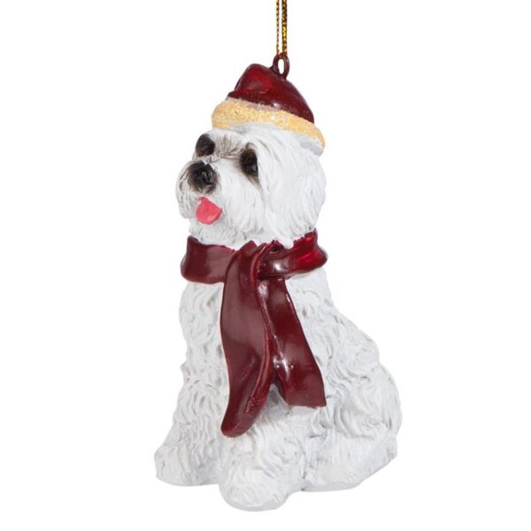 Design Toscano JH576311 2 1/2 Inch Maltese Ornament