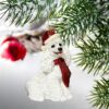 Design Toscano JH576314 3 Inch White Poodle Ornament