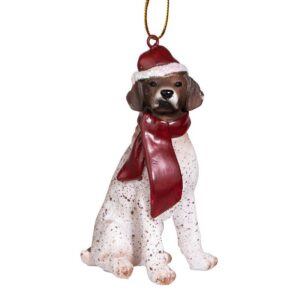 Design Toscano JH576340 2 1/2 Inch Pointer Holiday Dog Ornament Sculpture