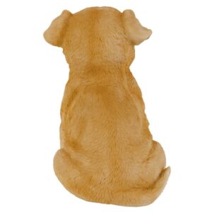 Design Toscano JQ100671 4 1/2 Inch Golden Retriever Puppy Partner Statue