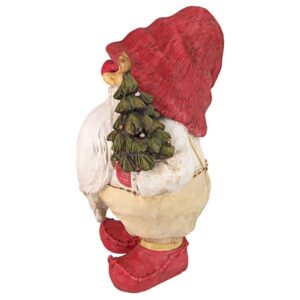 Design Toscano JQ10101 12 Inch Santa Claus with Lantern and Tree