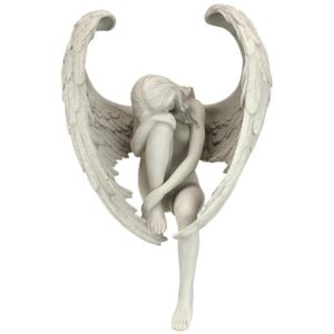 Design Toscano JQ10425 9 1/2 Inch Anguished Angel Sitter