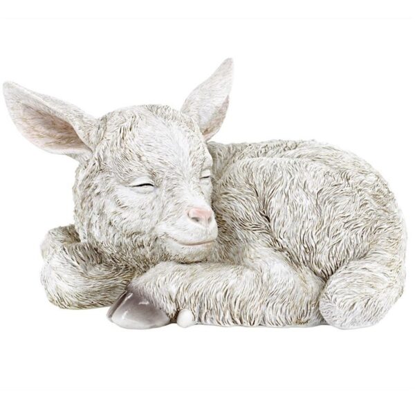 Design Toscano JQ11292 11 1/2 Inch Sleepy Goat Kid Statue