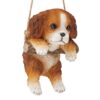 Design Toscano JQ114251 5 1/2 Inch King Charles Cavelier Dog Hanging - Brown