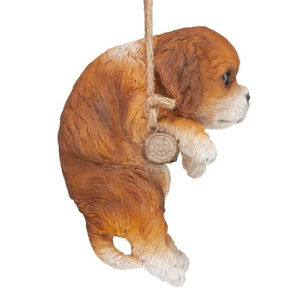 Design Toscano JQ114251 5 1/2 Inch King Charles Cavelier Dog Hanging - Brown