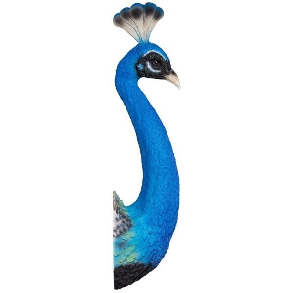 Design Toscano JQ11733 8 1/2 Inch Peacock Head Wall Sculpture