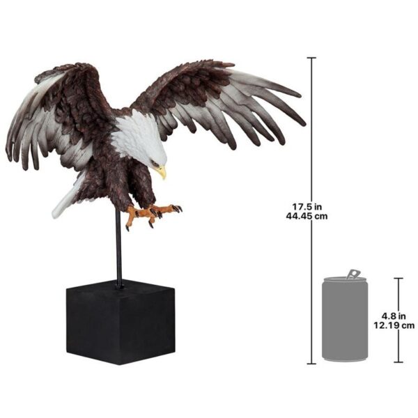 Design Toscano JQ11797 24 Inch Freedoms Flight Bald Eagle Statue