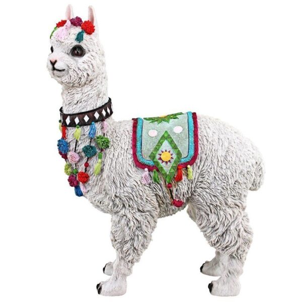 Design Toscano JQ121029 11 Inch Festive Alpaca Statue