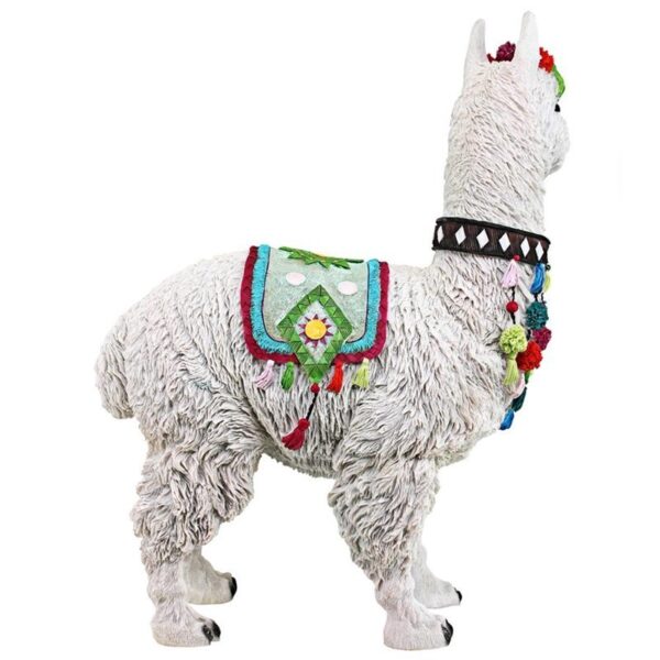 Design Toscano JQ121029 11 Inch Festive Alpaca Statue