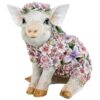 Design Toscano JQ12452 9 Inch Flower Power Pig Statue