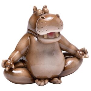 Design Toscano JQ12514 10 1/2 Inch 3500 Pounds of Zen Yoga Hippo Statue