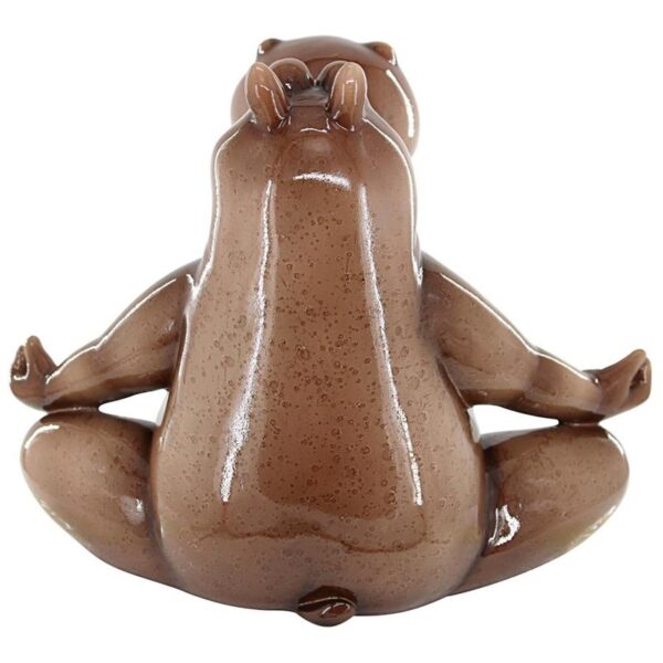 Design Toscano JQ12514 10 1/2 Inch 3500 Pounds of Zen Yoga Hippo Statue