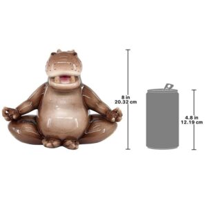 Design Toscano JQ12514 10 1/2 Inch 3500 Pounds of Zen Yoga Hippo Statue