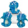 Design Toscano JQ12544 3 Inch See No Hear No Speak No Dragon Statue, Set of 3 - Purple