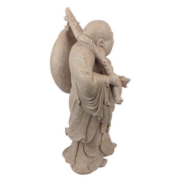 Design Toscano JQ3859 9 1/2 Inch Wandering Happy Hotei Buddha Statue