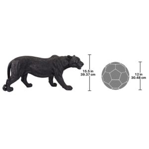 Design Toscano JQ4019 10 1/2 Inch Large Shadowed Predator Panther - Black