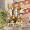 Design Toscano JQ6267 8 Inch Chorus Line of Cats Welcome Statue