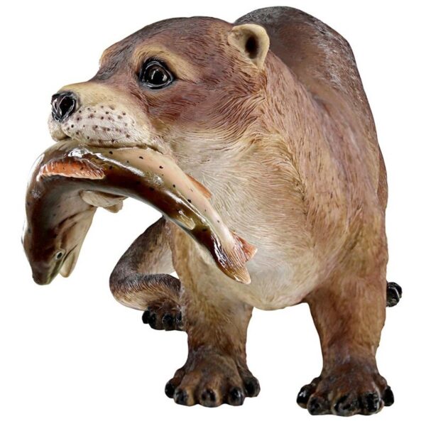 Design Toscano JQ7546 23 Inch River Otters Big Catch Statue