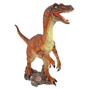 Design Toscano JQ7803 20 1/2 Inch Velociraptor Scaled Dinosaur Statue