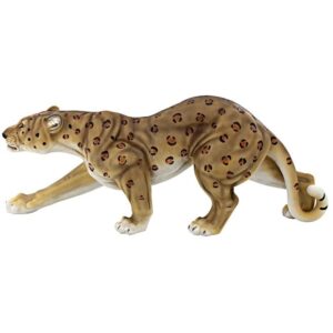 Design Toscano JQ7931 25 Inch Slient Pursuer Spotted Leopard Statue