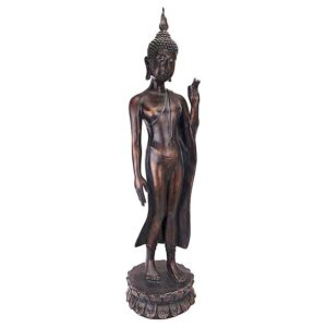 Design Toscano JQ9633 8 1/2 Inch Free from Fear Standing Buddha Statue