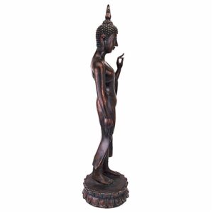 Design Toscano JQ9633 8 1/2 Inch Free from Fear Standing Buddha Statue