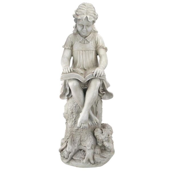 Design Toscano JQ9634 13 Inch Sierra the Reading Child Statue