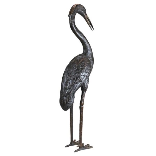 Design Toscano KW194802 7 Inch Medium Heron Head, High